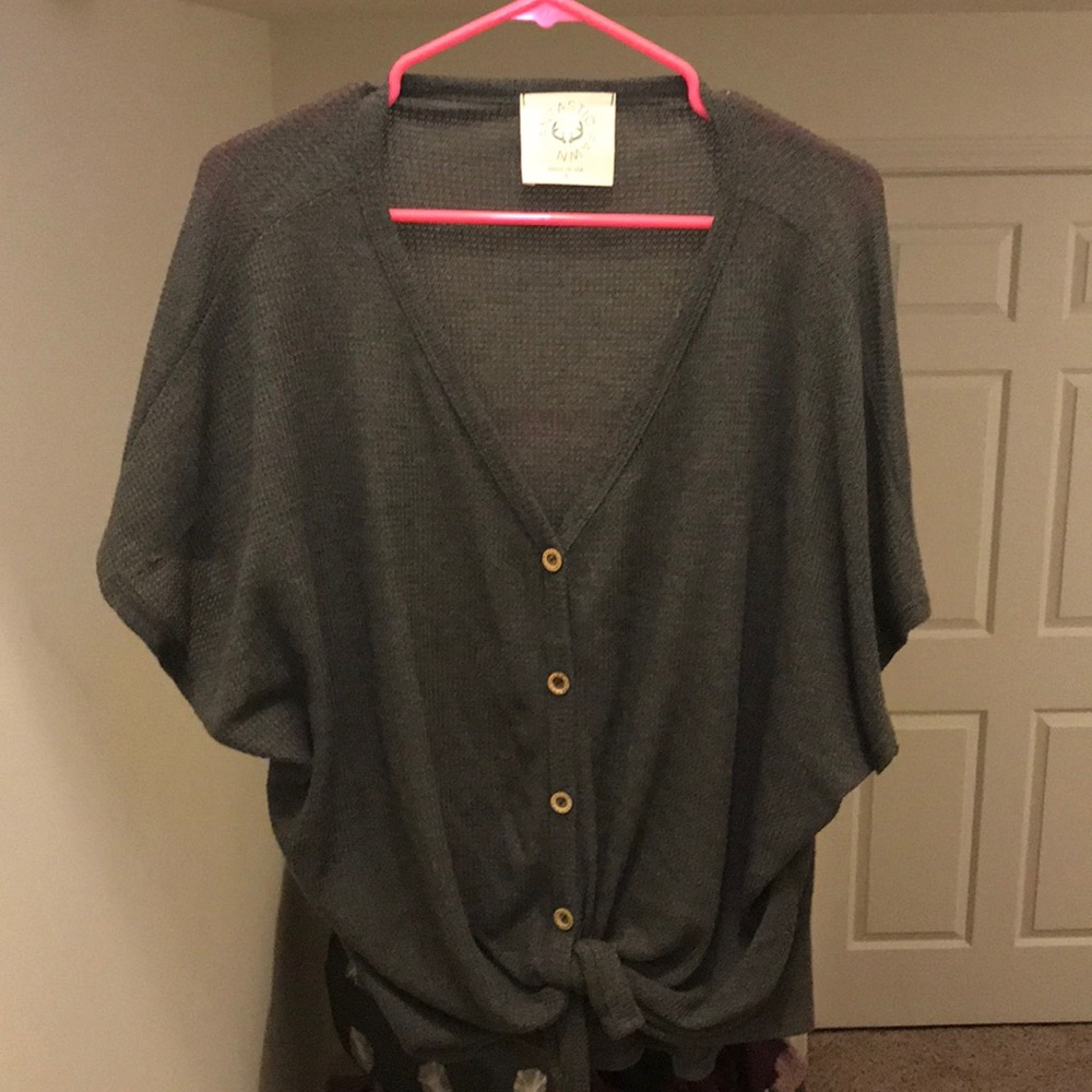 Tie front top